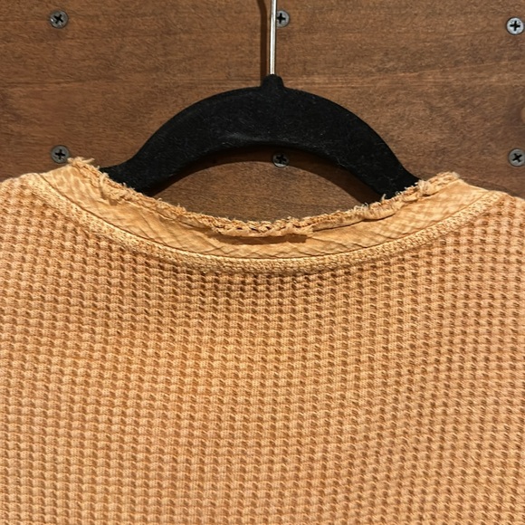 Free People Waffle Knit Henley - Picture 6 of 6